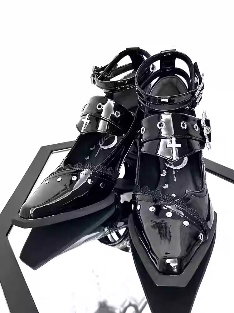 Lolita Y2K Gothic Punk High Heels LE5031