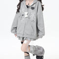 Kawaii Otaku Y2K Cat Ear Oversized Jacket LE1019