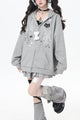 Kawaii Otaku Y2K Cat Ear Oversized Jacket