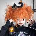 Halloween Pumpkin Orange Short Curly Wig LE7031