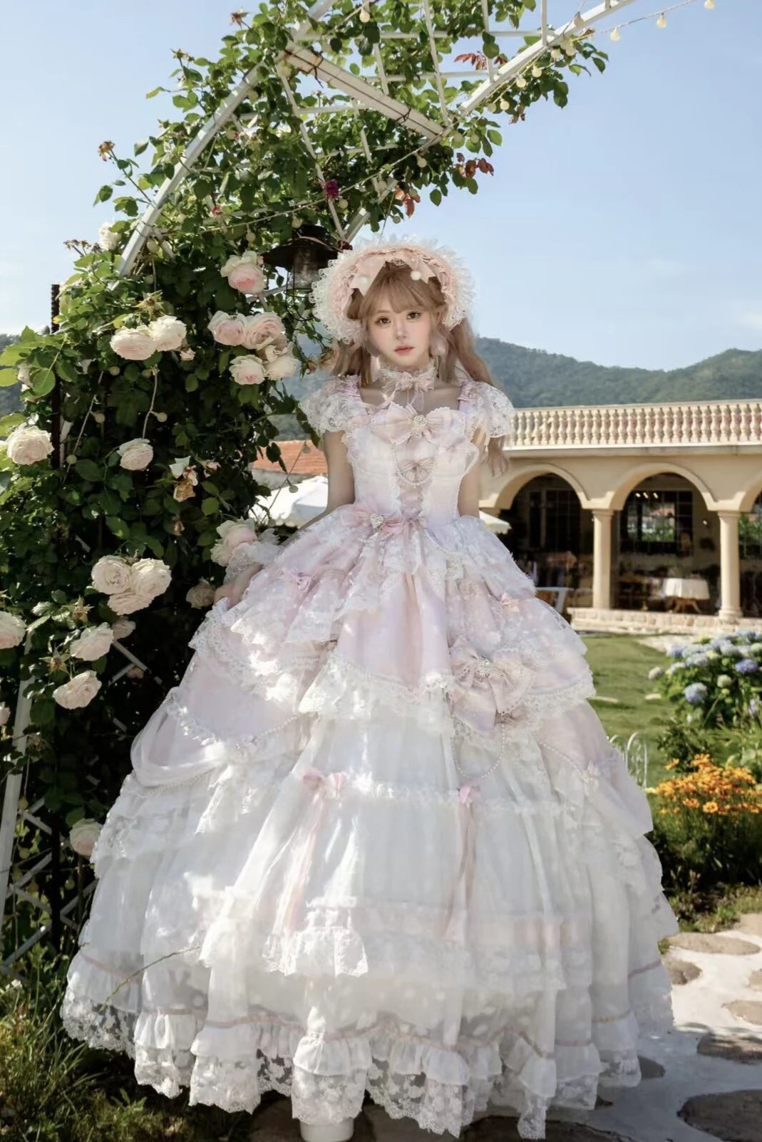 Anna's Ball Light Pink Classic Ballet Lolita JSK