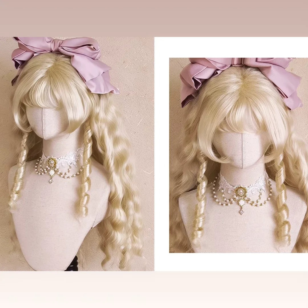 Fallen Heroine Lolita Finger Wave Instant Noodle Curly Wig