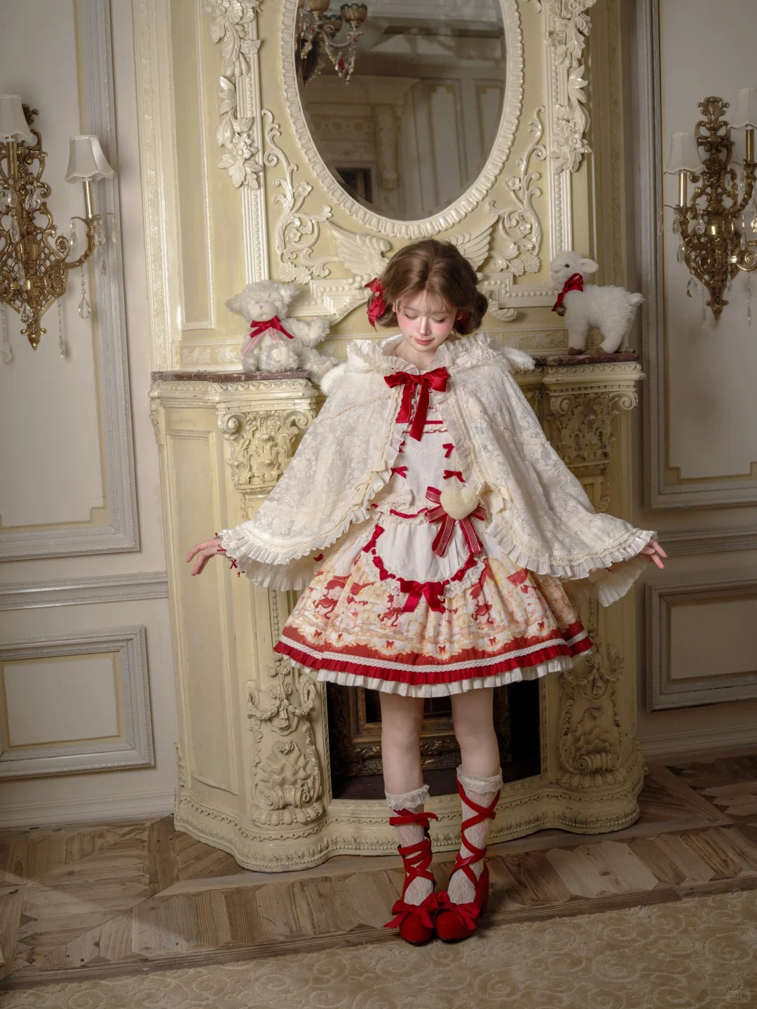 Christmas Lamb Lolita Christmas Themed OP Dress Set