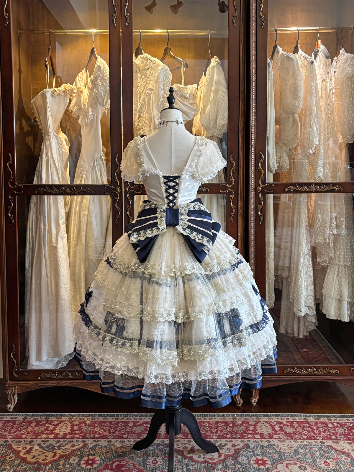 Night Banquet Coronation Original Lolita Mid Length Wedding Dress