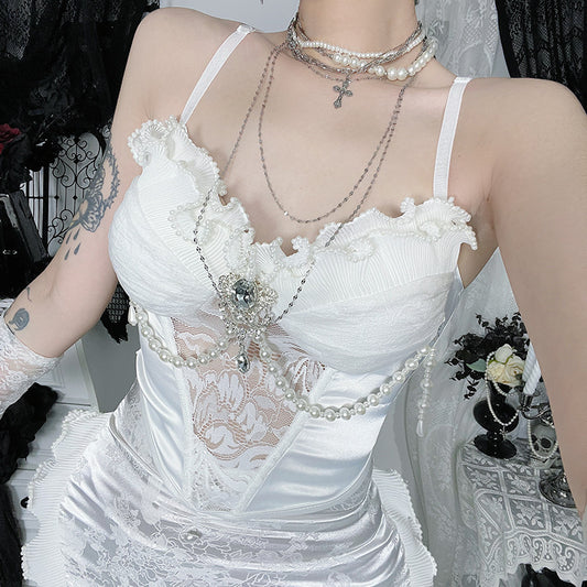 Lolita Pearl fishtail long dress LG1012
