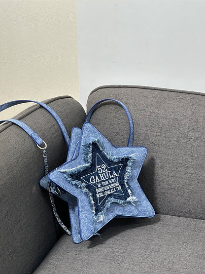 Lolita Y2K Denim Star Backpack LE1015