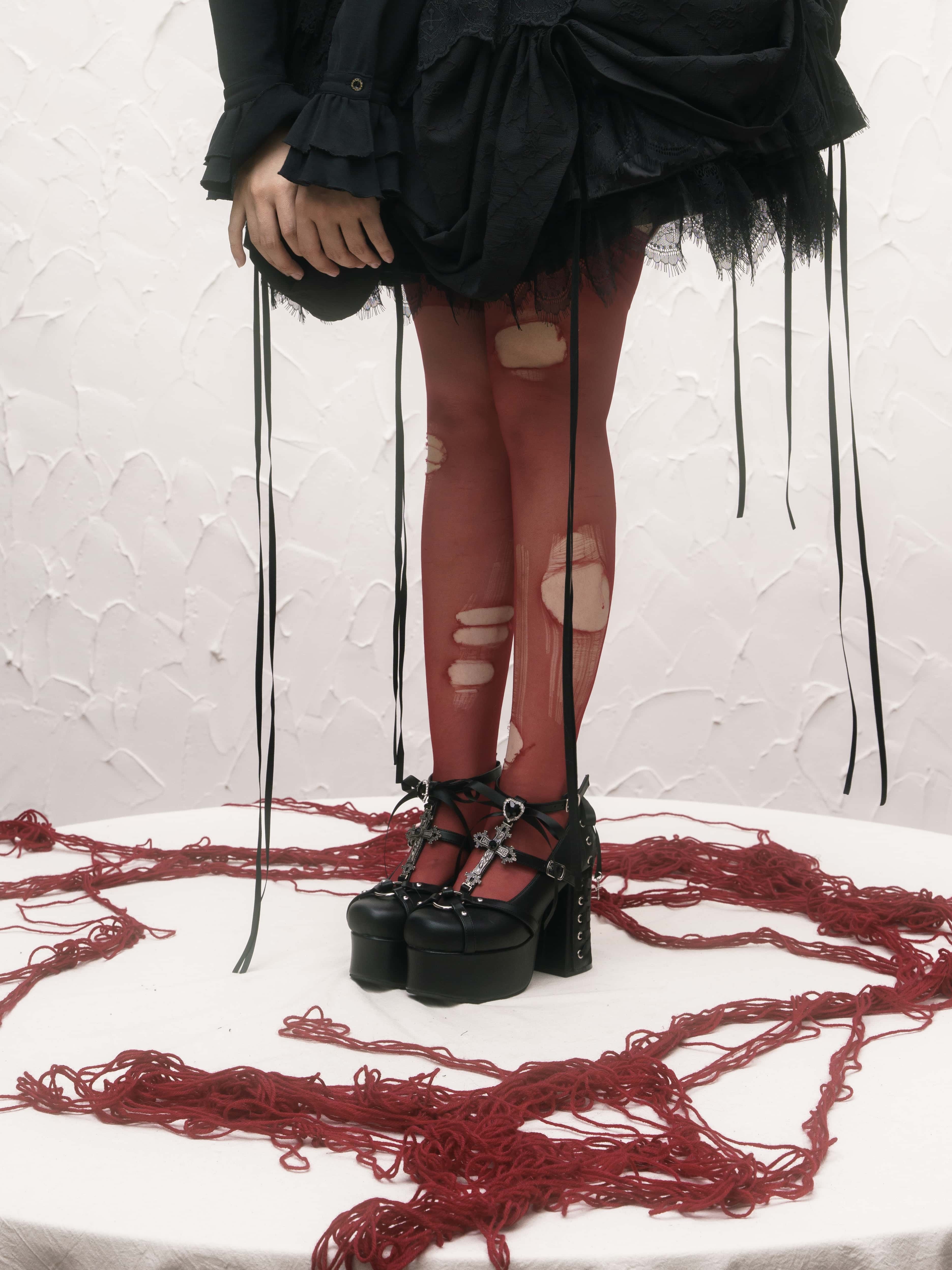 Eternal Night Cross Gothic Lolita Heels