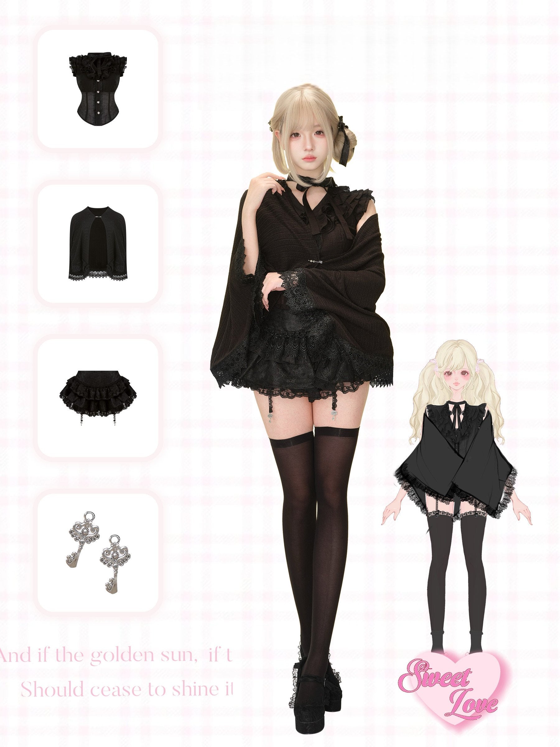 Apprentice Witch Top & Skirt Set