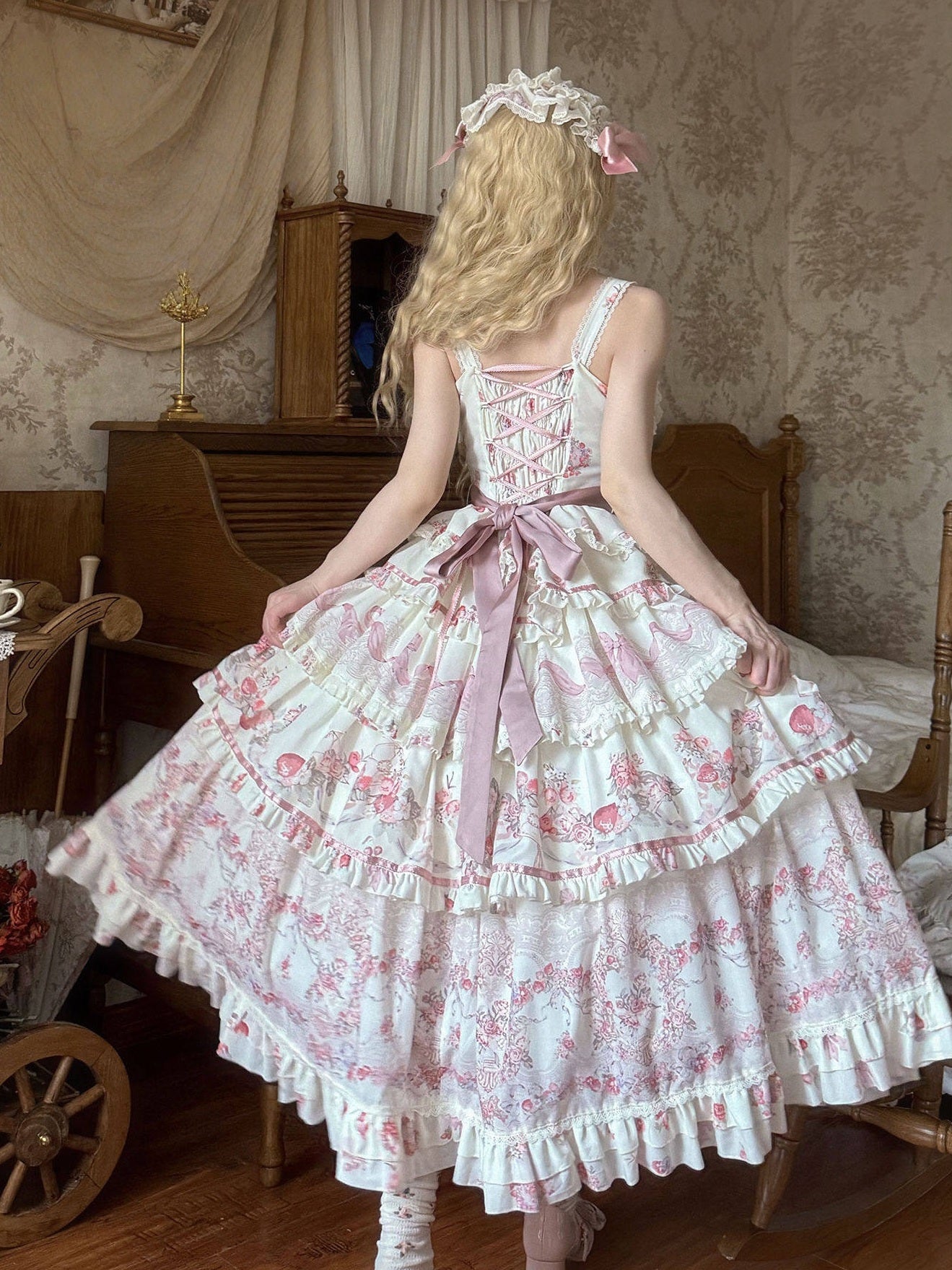 Secret Garden Lolita Pink JSK Dress