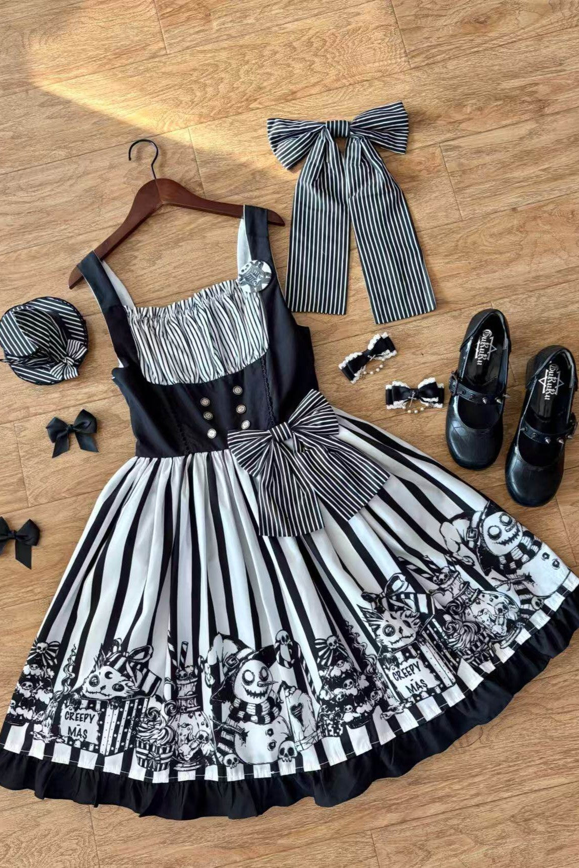 Weird Christmas Lolita Gothic JSK Dress