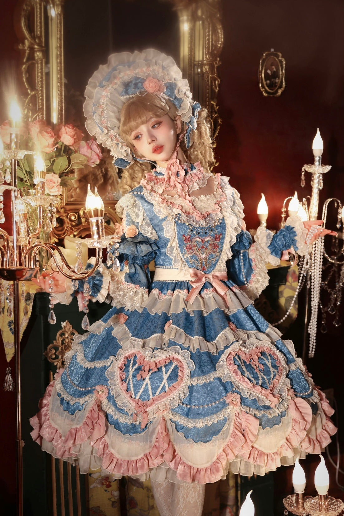 Vintage Cake Heavy-Duty Retro Ruffled Lolita Dress