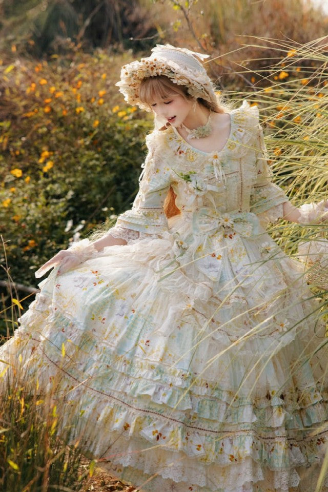 Little Daisy Lolita Elegant Classic OP Dress