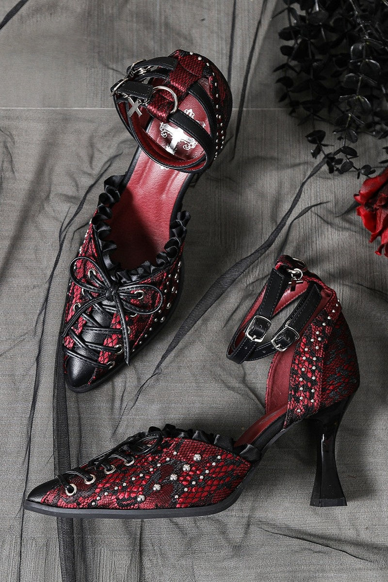 Night Baroness Gothic Pointed Toe Heels