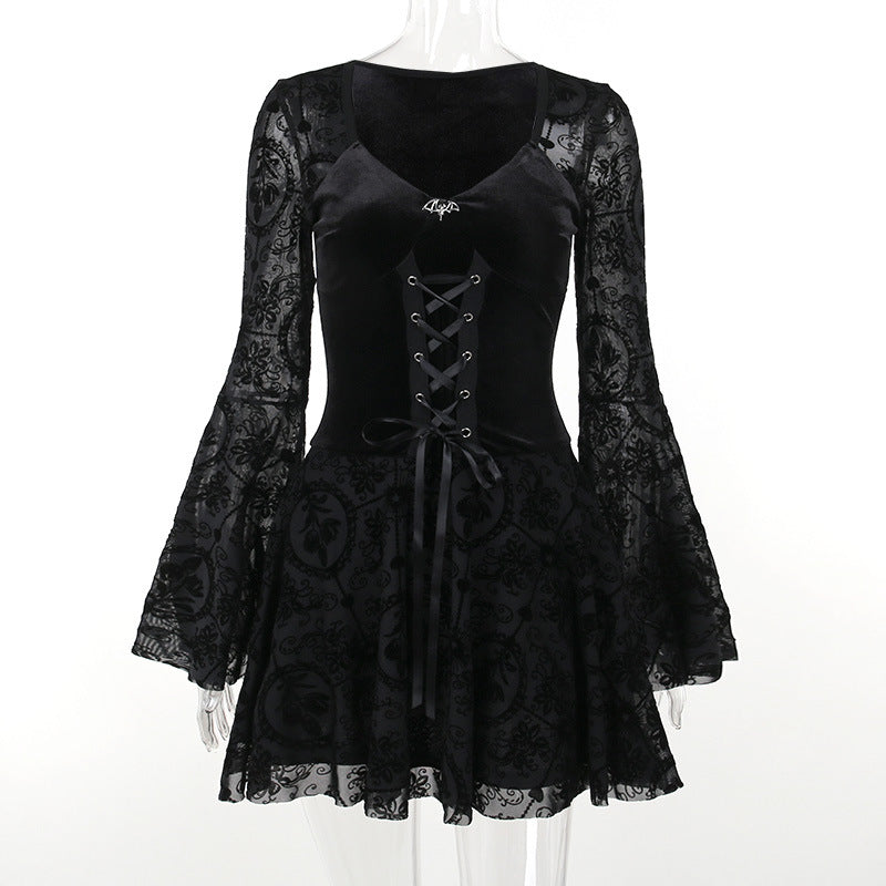 Lolita Gothic retro dark dress LG1006