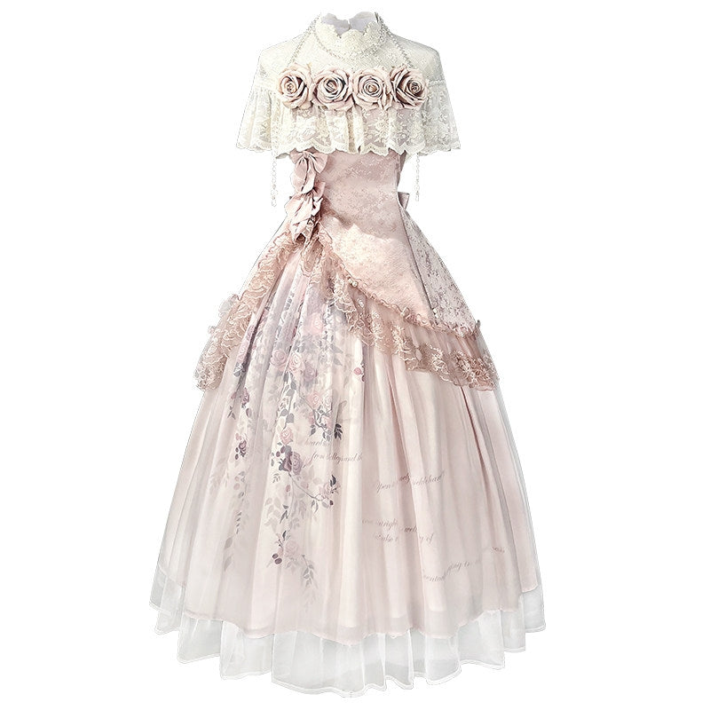 Rose Sonnet Lolita Pink Dress Set
