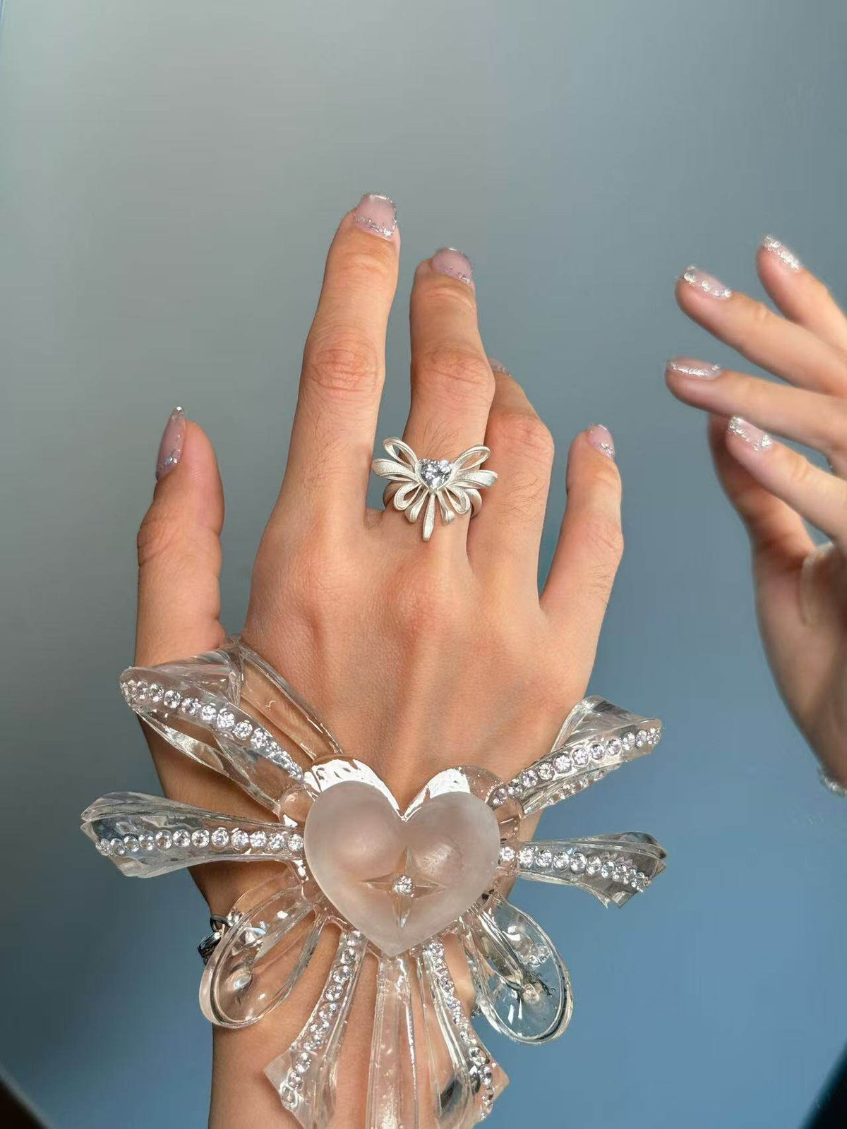 Transformation Ring Original Lolita Style 925 Silver with Zircon Material Ring