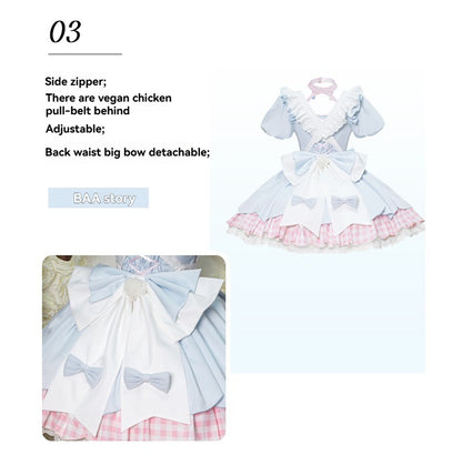 Lolita Kawaii Lamb Puff Sleeves OP Dress LS1014