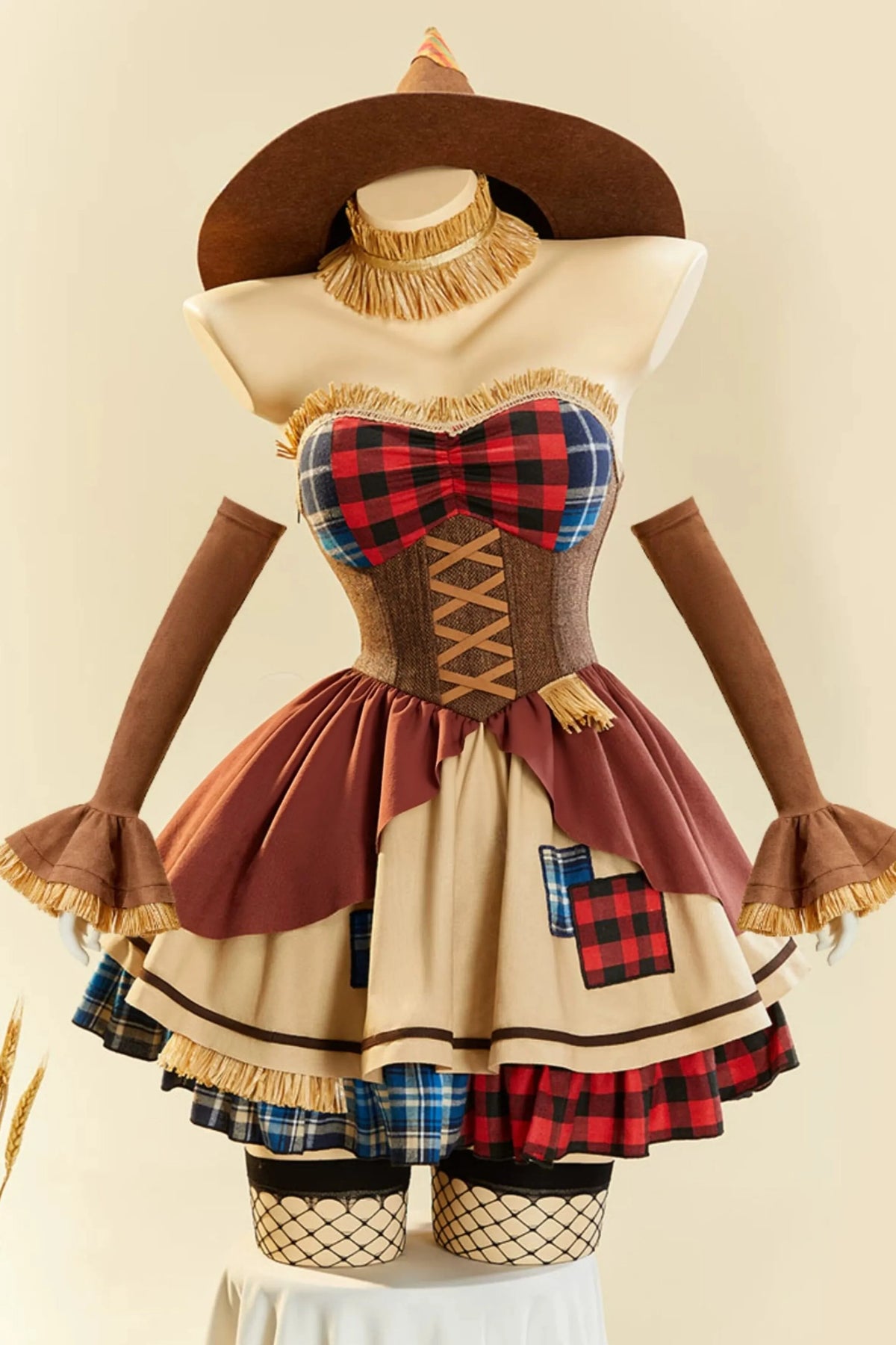 Wheatfield Guardian Scarecrow Halloween Cosplay Dress
