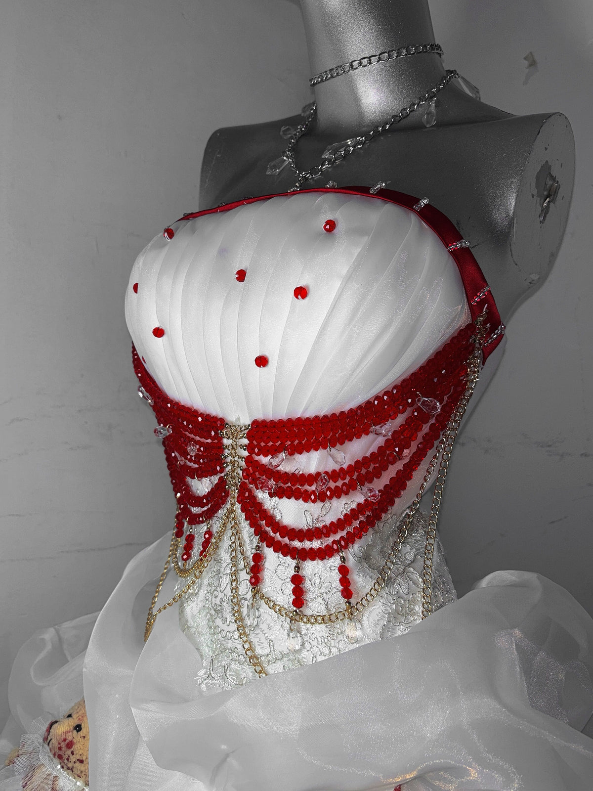 Honey & Rose Gothic Jellyfish-shaped Dress with Bear Motif