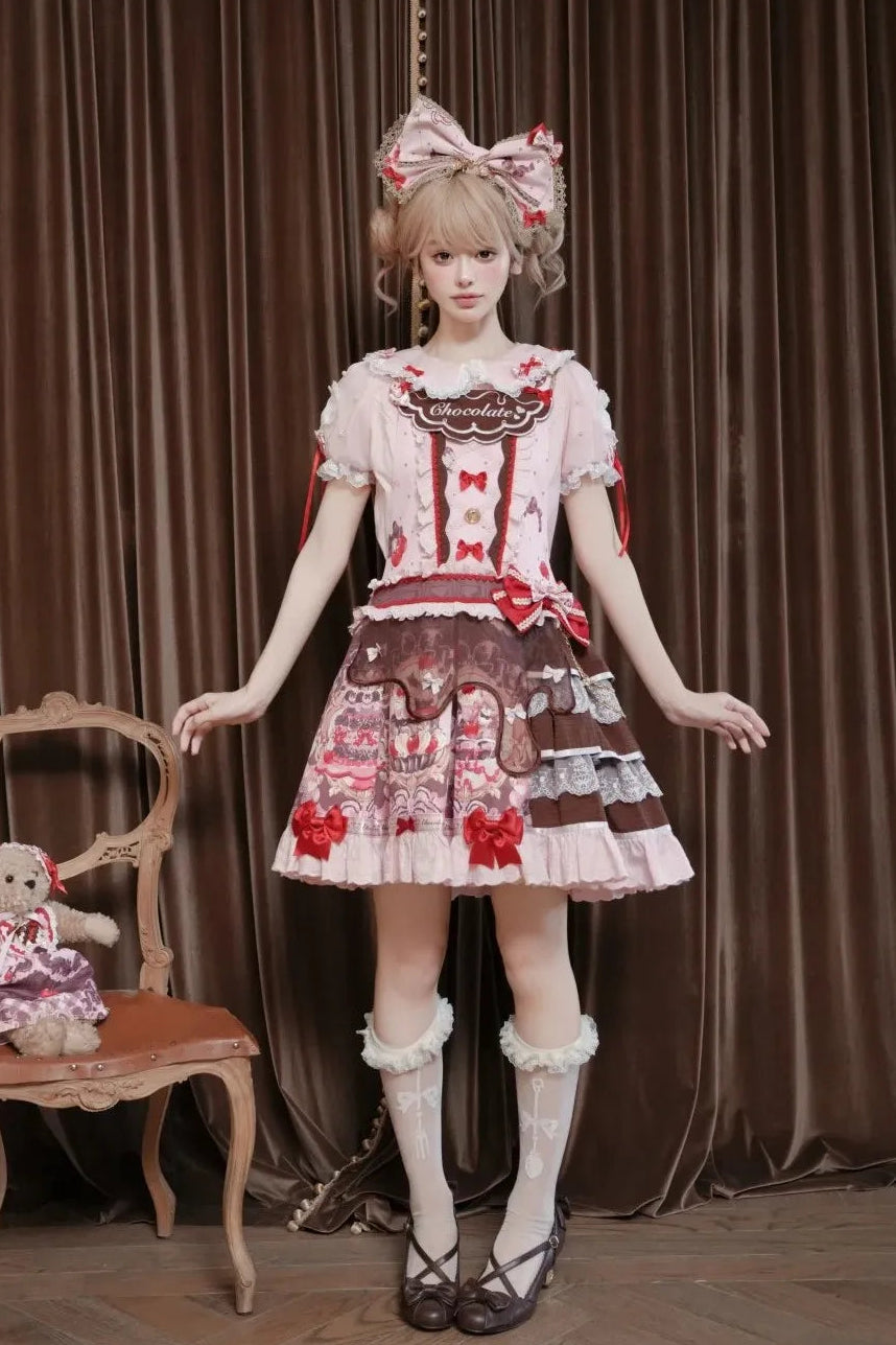 Royal Princess Chocolate Sweet Military Lolita JSK