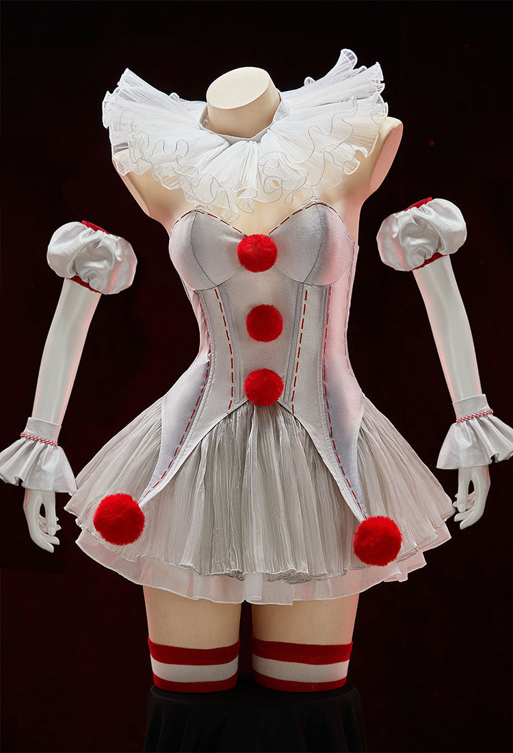 IT Pennywise Fanart Halloween Clown Cosplay Costume Set