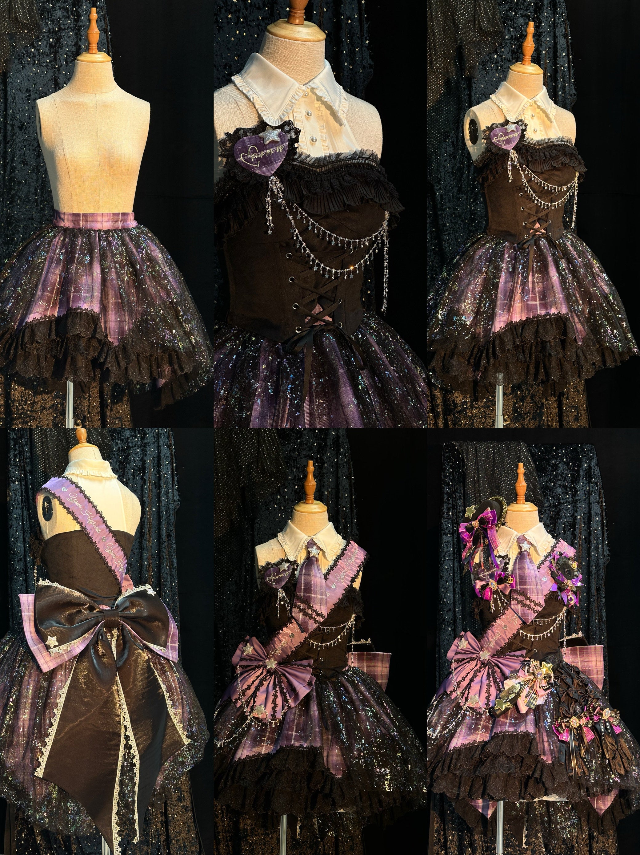 Shining Star Lolita Girl Group Idol Costume Outfit Set