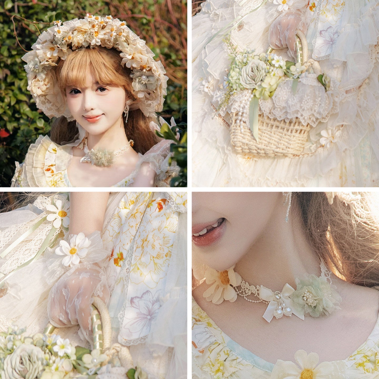 Little Daisy Lolita Elegant Classic OP Dress