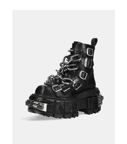 Lolita Punk Gothic Black Martin Boots  LE5010