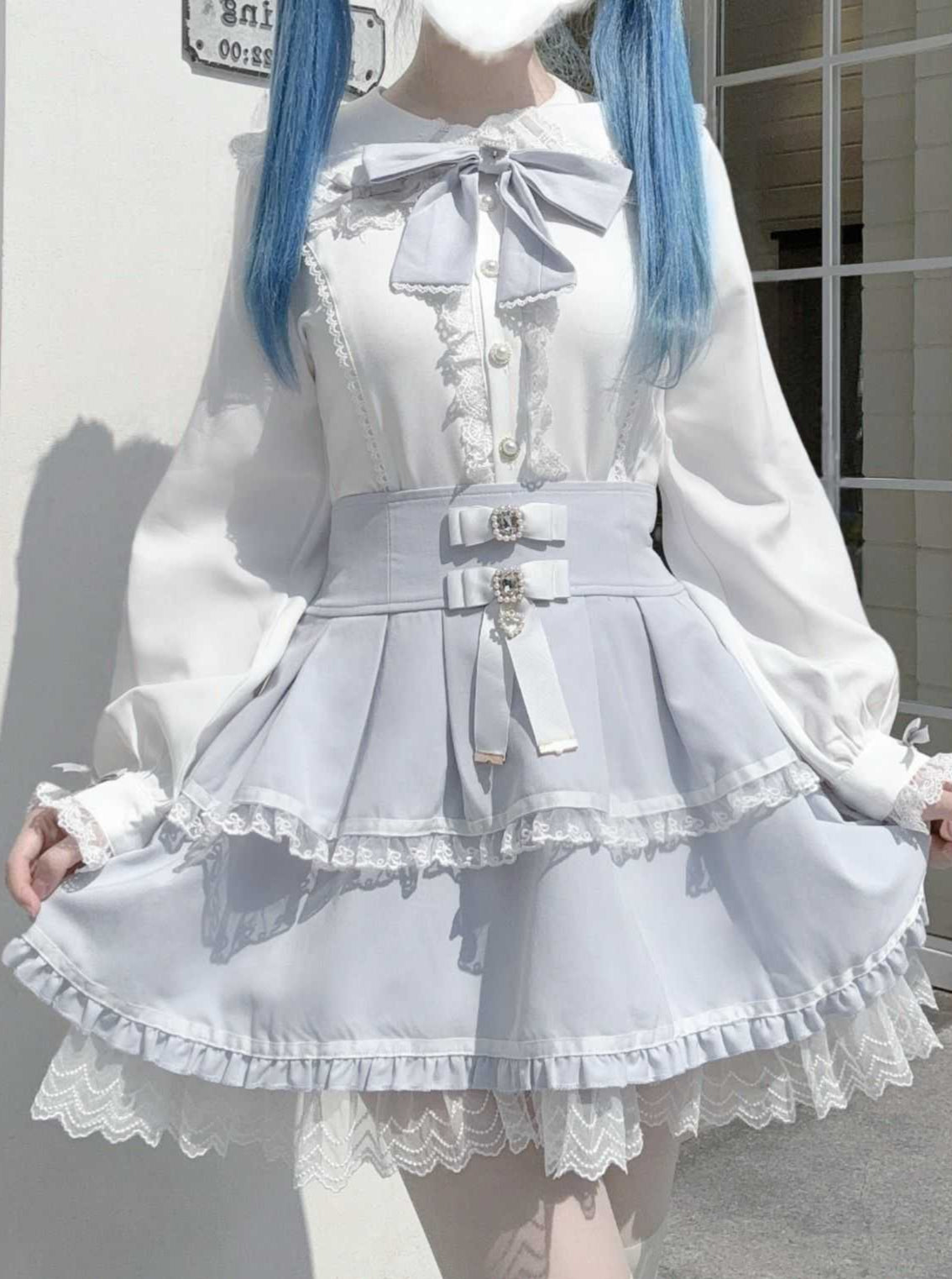 Lolita Kawaii Seisokei Bunny Ear Shirt LR1008