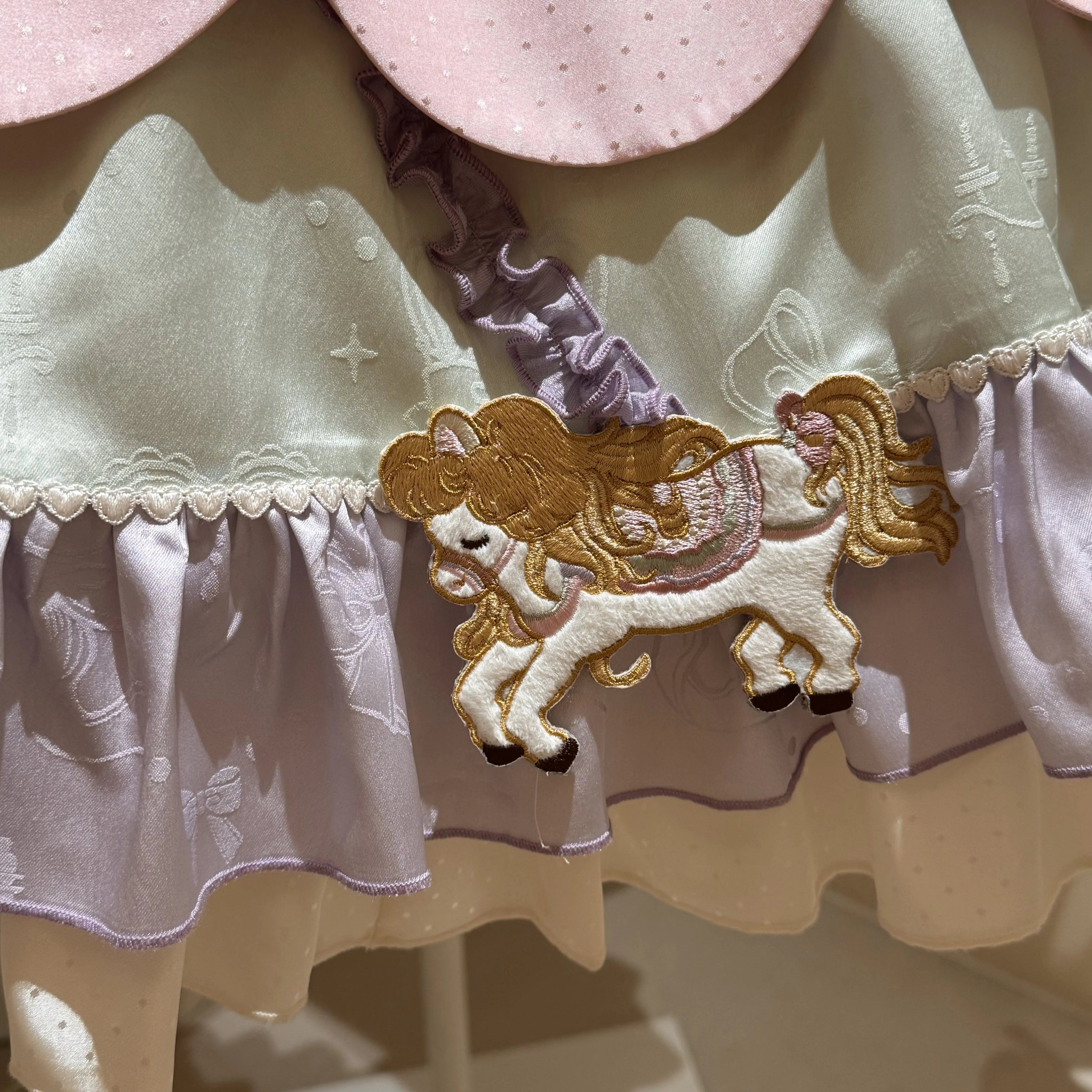 Dream Parade Pink Pony Embroidery Whimsical Sweet Lolita OP SK