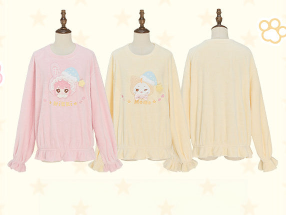 Sweet Wish Good Night Sweet Dreams Lolita Loungewear Top & Pants Set