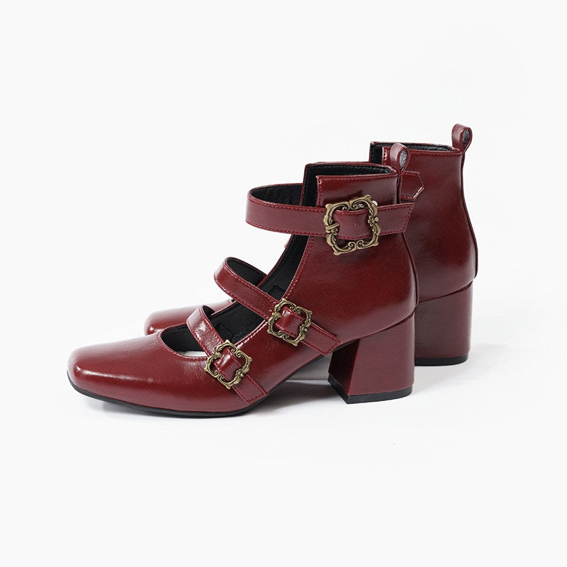 Prayer Poem Original Elegant Lolita Mary Jane High Heel Shoes