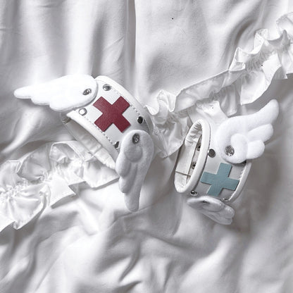 Y2K Kawaii Medical-Style Wing Bracelet LE6010