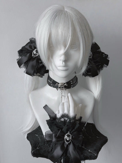 Lolita Y2K Lace Bow Hair Clips/Arm Sleeves LE6014