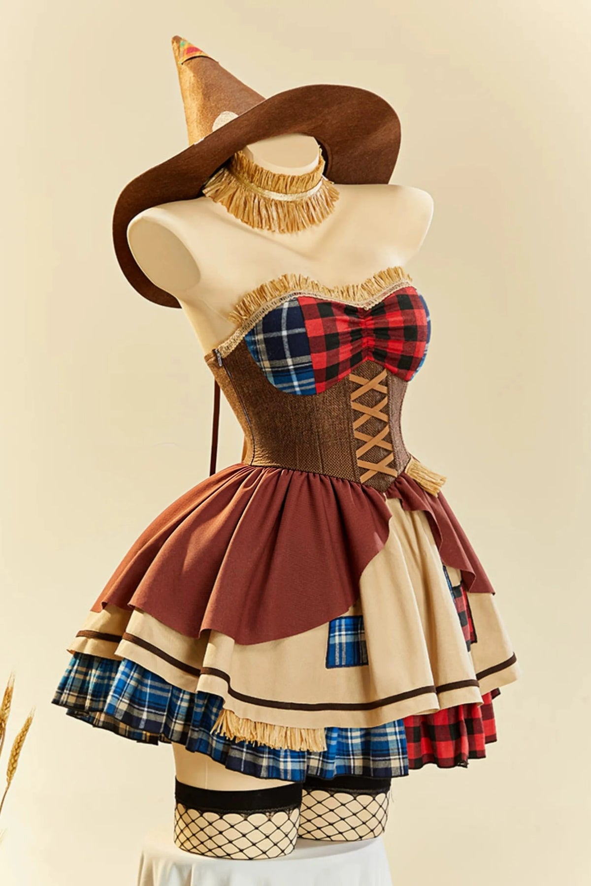 Wheatfield Guardian Scarecrow Halloween Cosplay Dress