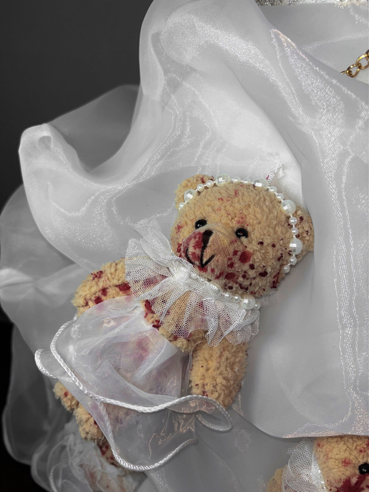 Honey & Rose Gothic Jellyfish-shaped Dress with Bear Motif