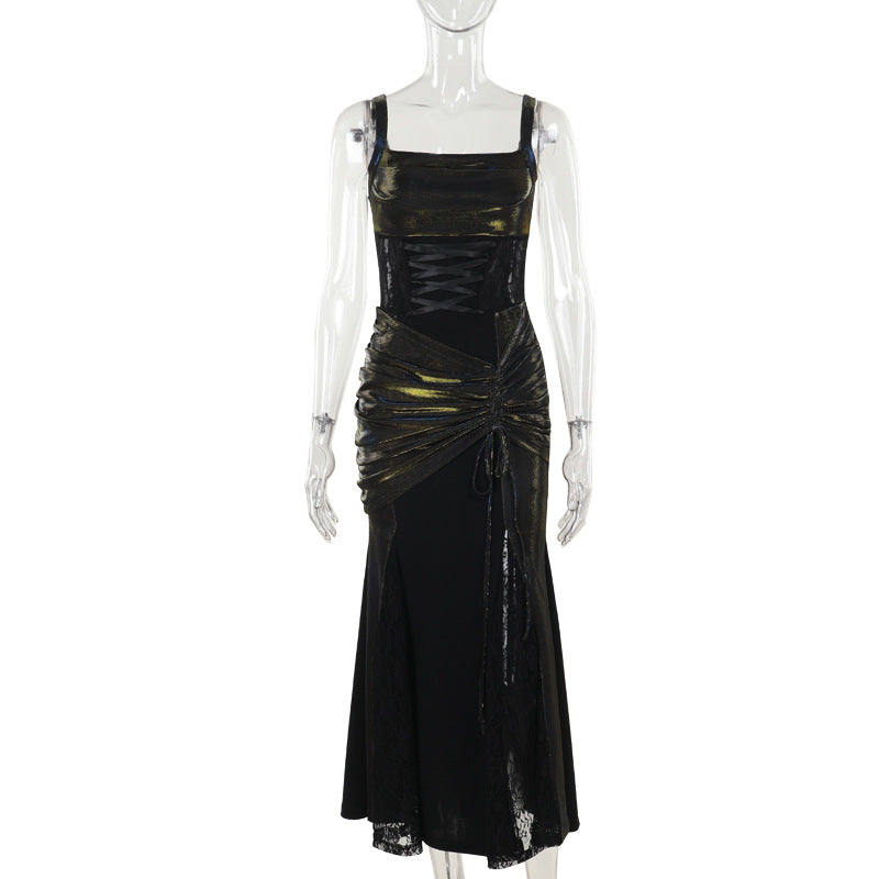 Lolita Gothic Halloween Witch fishtail dress set LG1015