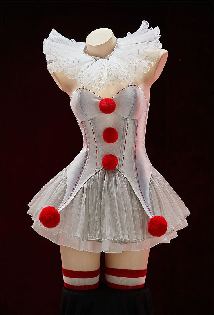 IT Pennywise Fanart Halloween Clown Cosplay Costume Set