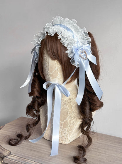 Lolita Sweet Pink & Blue Necklace Headband Hat LA1010