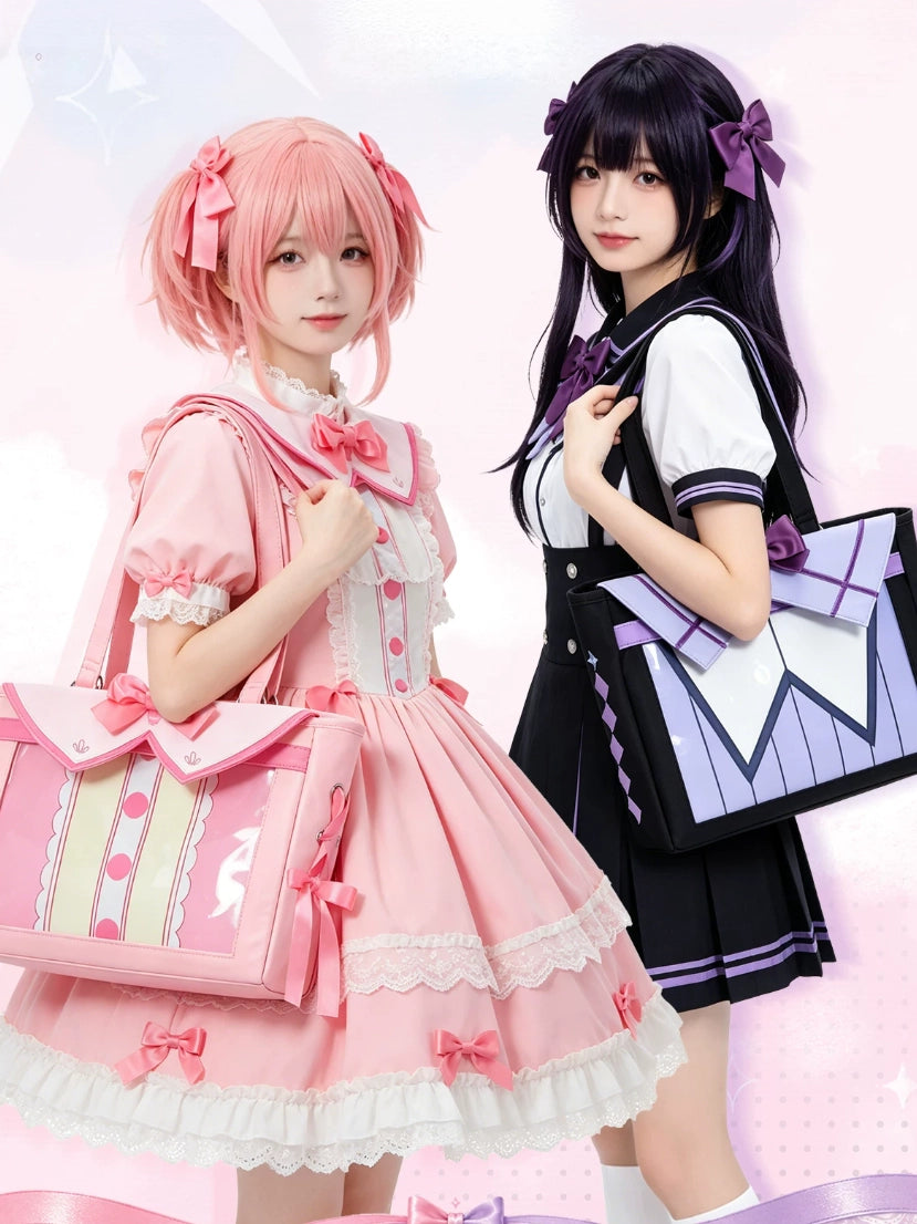 Puella Magi Madoka Magica Kaname Madoka & Homura Akemi Crossbody Ita Bag