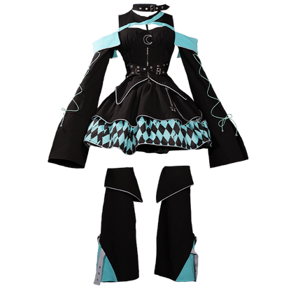 Lolita Reflective Goth Magical Girl Deluxe Full Set LG1056