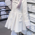 J-Fshion Jirai Kei Sweet Bow Wool Winter Coat LR1012