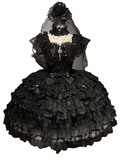 Lolita Ballet Lace Chiffon JSK Dress LS1025