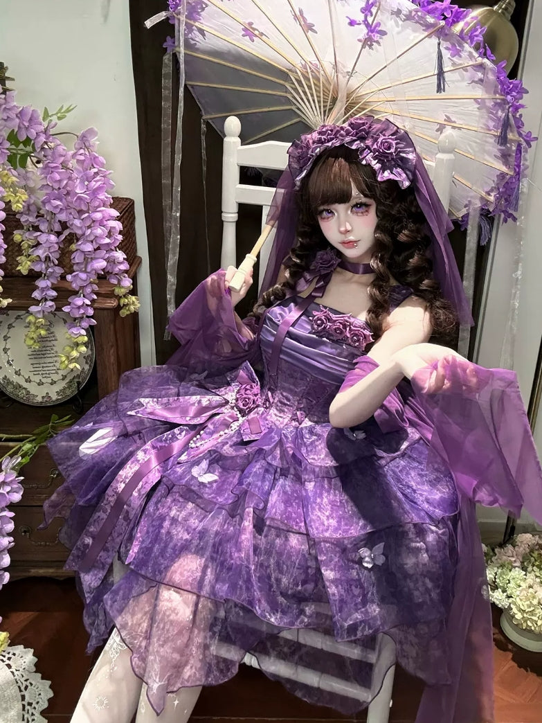 Wisteria Butterfly Lolita JSK Dress