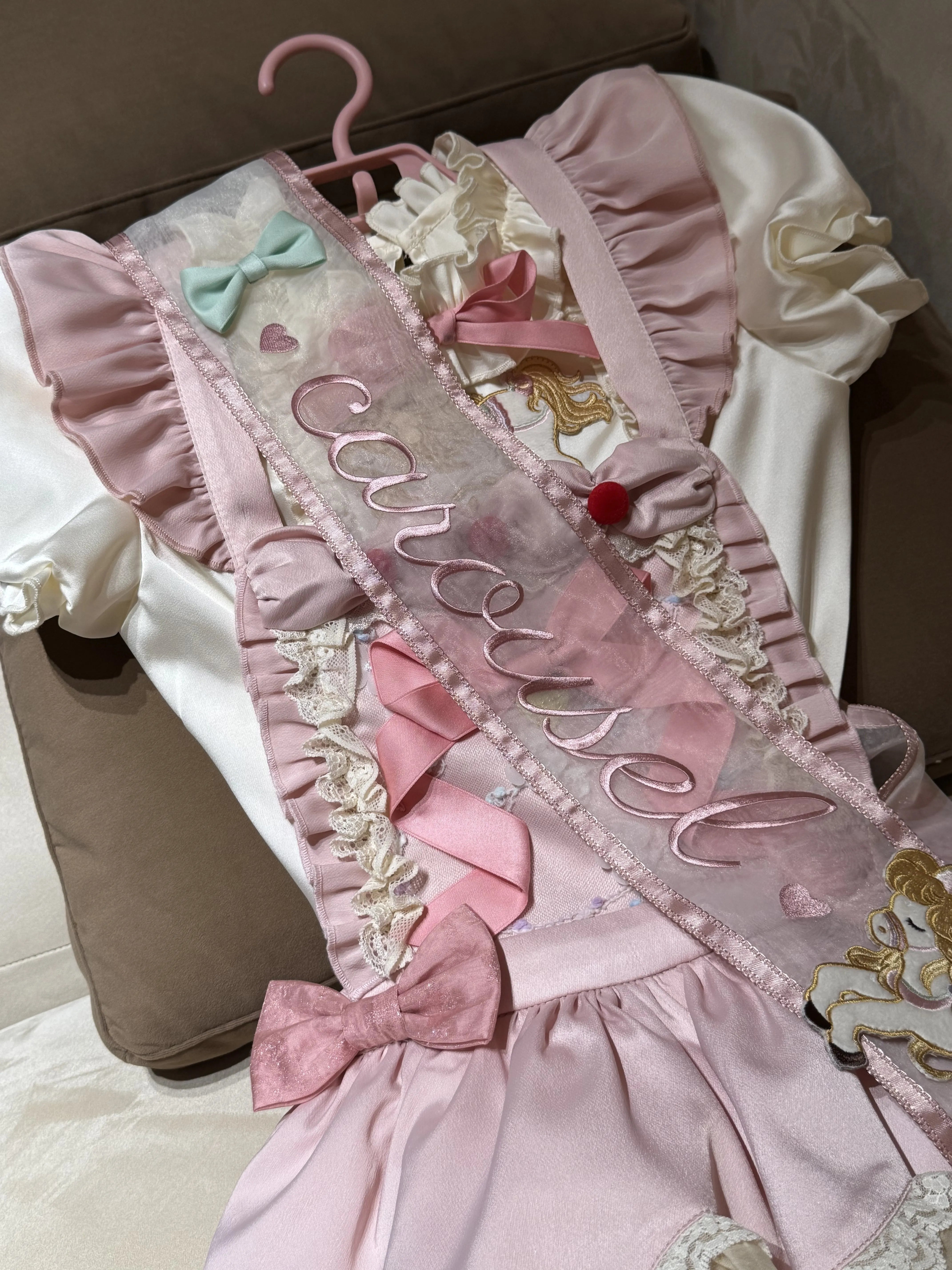 Dream Parade Pink Pony Embroidery Whimsical Sweet Lolita OP SK
