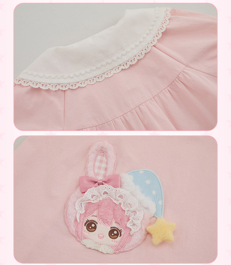 Sweet Wish Good Night Sweet Dreams Lolita Loungewear Top & Pants Set
