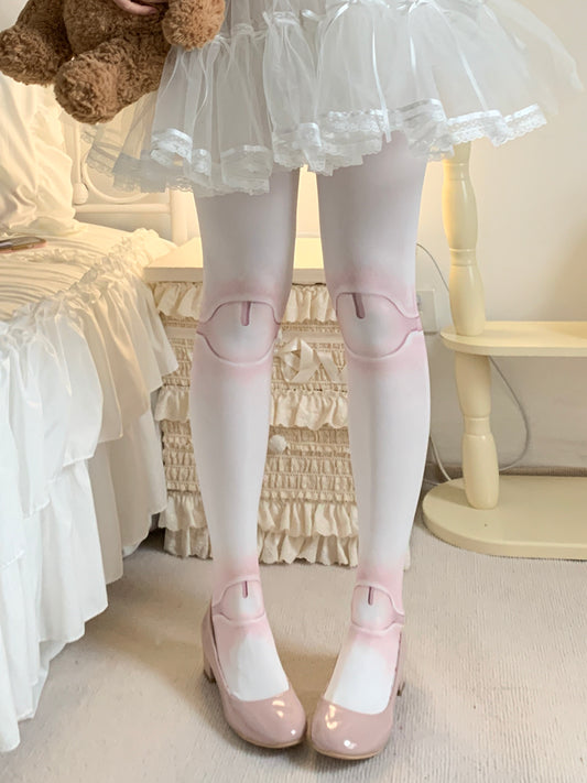 Lolita Sweet Doll Joint Printed  J-Fashion Tights LE9003