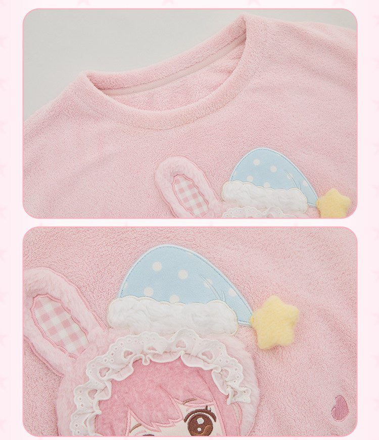 Sweet Wish Good Night Sweet Dreams Lolita Loungewear Top & Pants Set