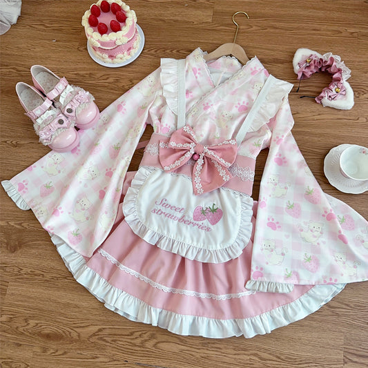 Lolita Japanese style  Maid Dress LE1024