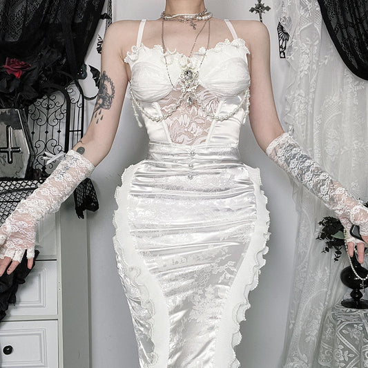 Lolita Pearl fishtail long dress LG1012